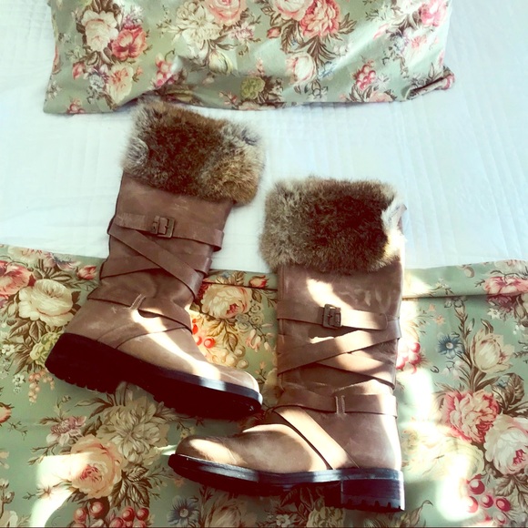 Fabianelli Fur Trim Boots - Picture 3 of 8